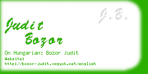 judit bozor business card